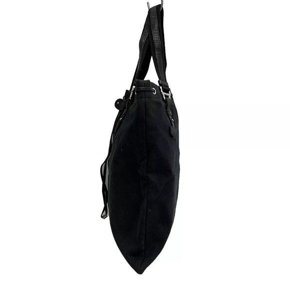 Auth YvesSaintLaurent rivegauche (YSL) Kahara 121631 Black Canvas Velour - - Picture 11 of 13